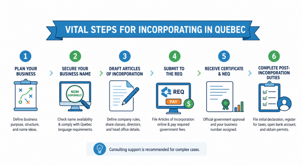 Incorporating a Company in Quebec